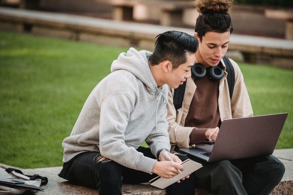 Engaged team collaborating in a modern workspace
